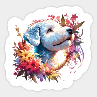 Bedlington Terrier Joyful Mothers Day Dog Mom Gift Sticker